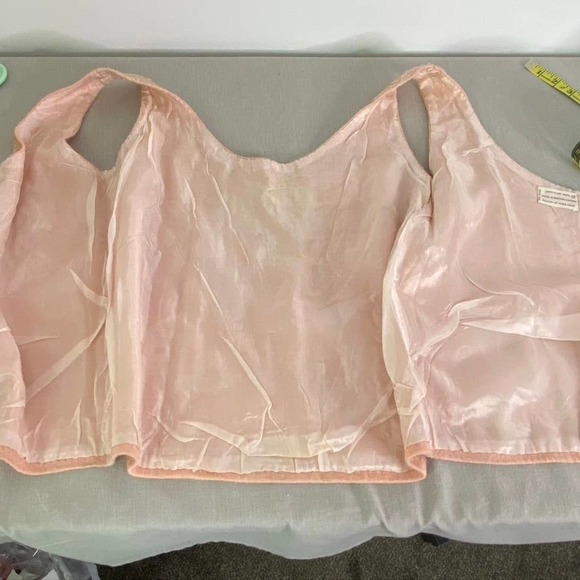 Vintage pink beaded wool top‎ Pink size M - Picture 8 of 11